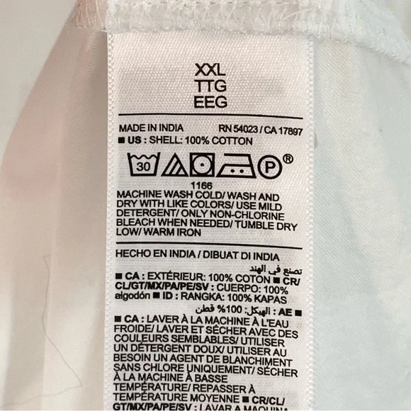 Old Navy Oversized Button-Down Boyfriend Shirt XXL White Casual Office Coverup - Picture 8 of 10